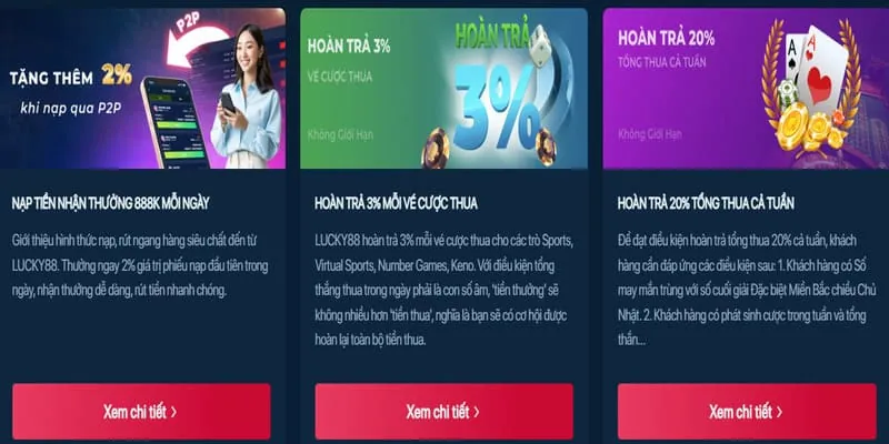 Banner khuyến mãi hấp dẫn tại Luky 8